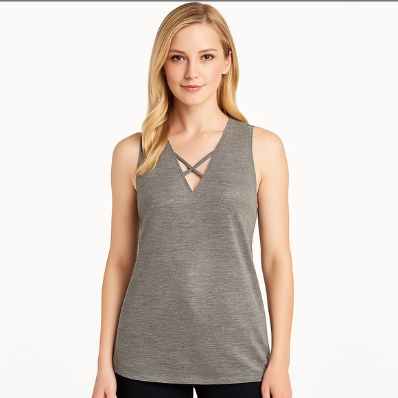 Bar III Tops - BAR Ill Silver Gray Shimmery Tank Top Size M